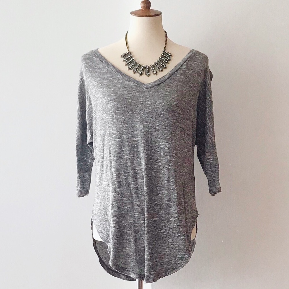 NWOT MOSSIMO Gray Open Sleeve Tunic